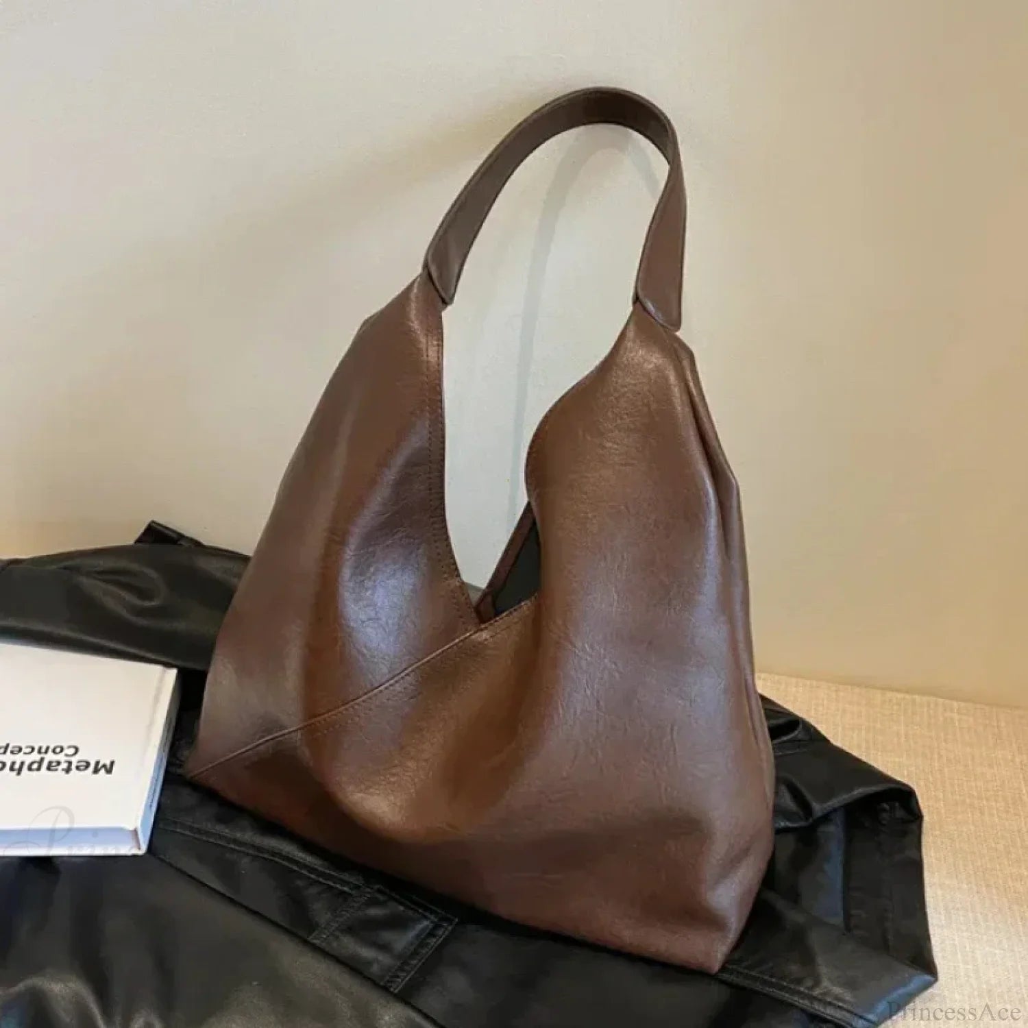 Fashion Leather Big Hobo Shoulder Bag shoulder-250126