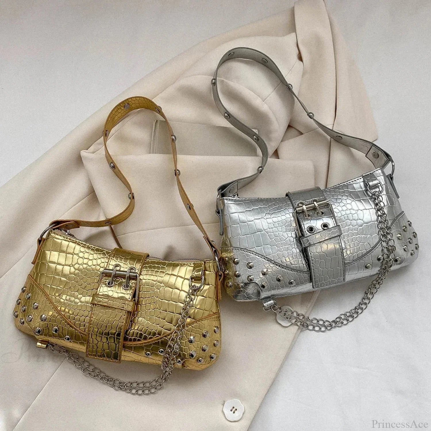 Fashion Y2K Pleated Underarm Shoulder Bag shoulder-250126