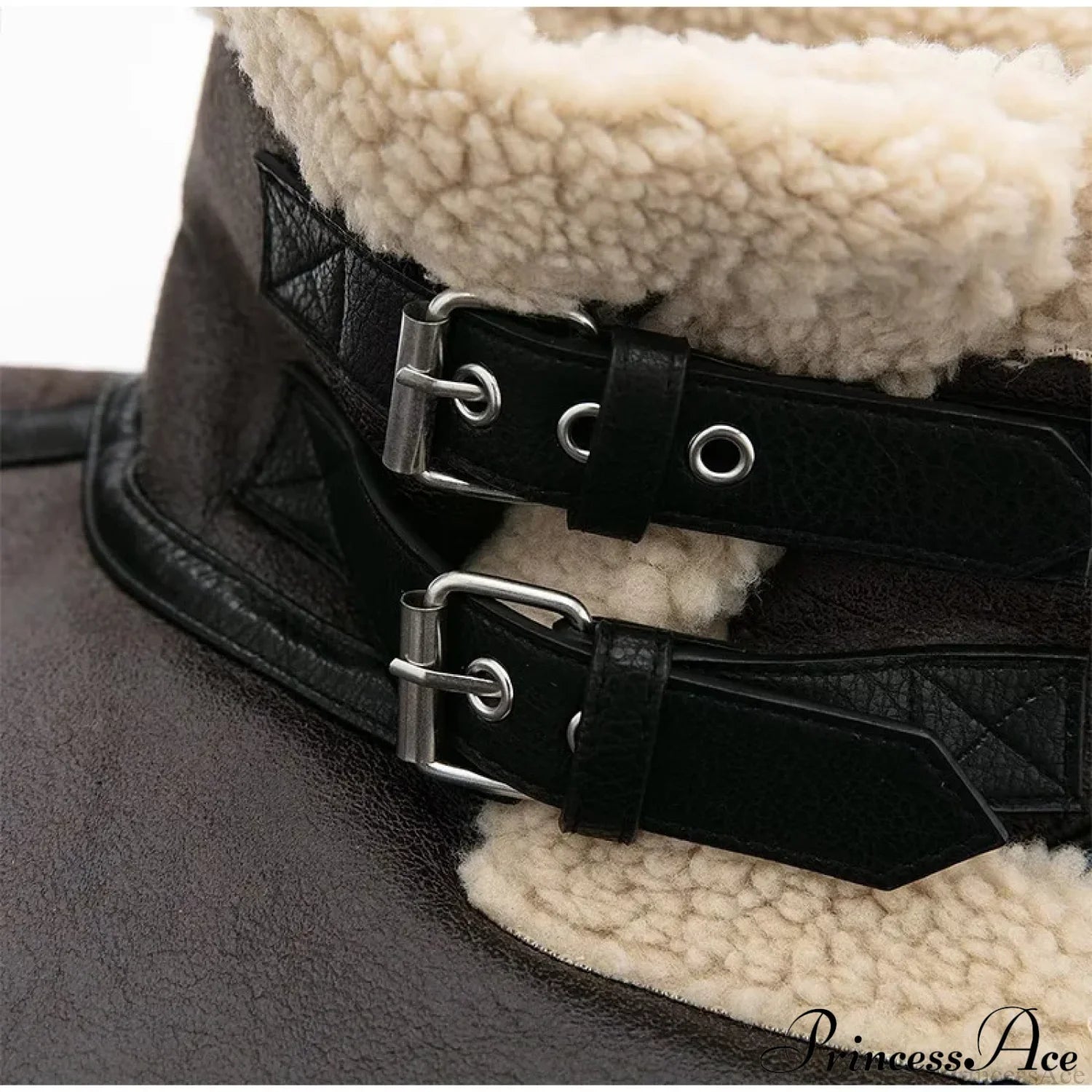 Faux Fur Stylish Double-sided Zipper Jacket