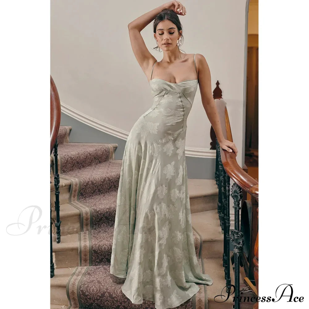 Floral Print Stylish Sheer Maxi Dress