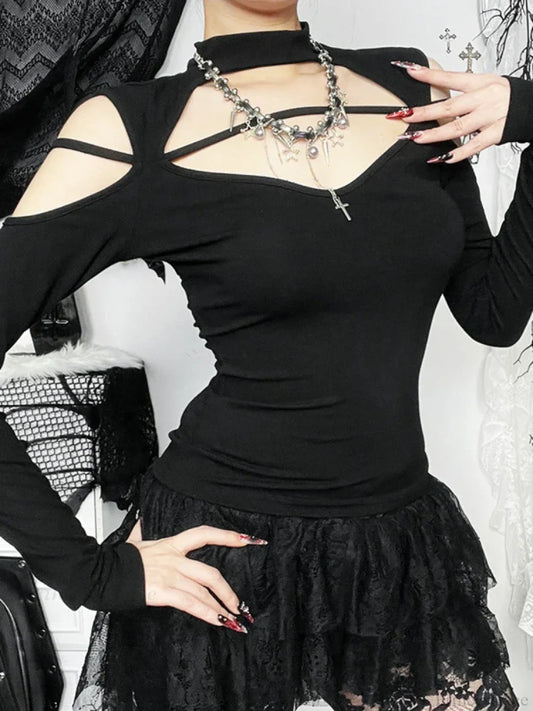 Floral Square Collar Knit Top