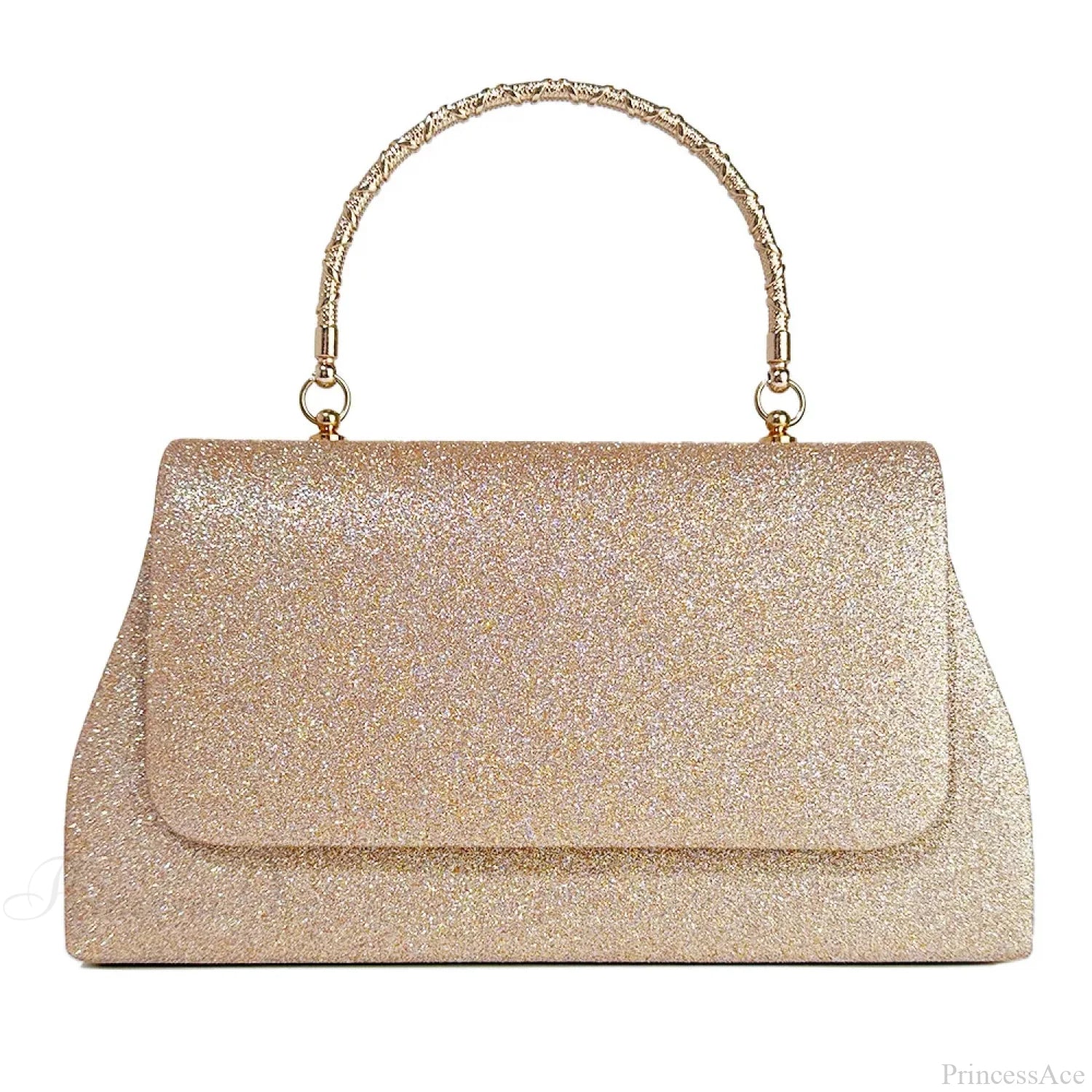 Glitter Sequin Evening Clutch Purses Crossbody Bag Champagne clutchbag-250126