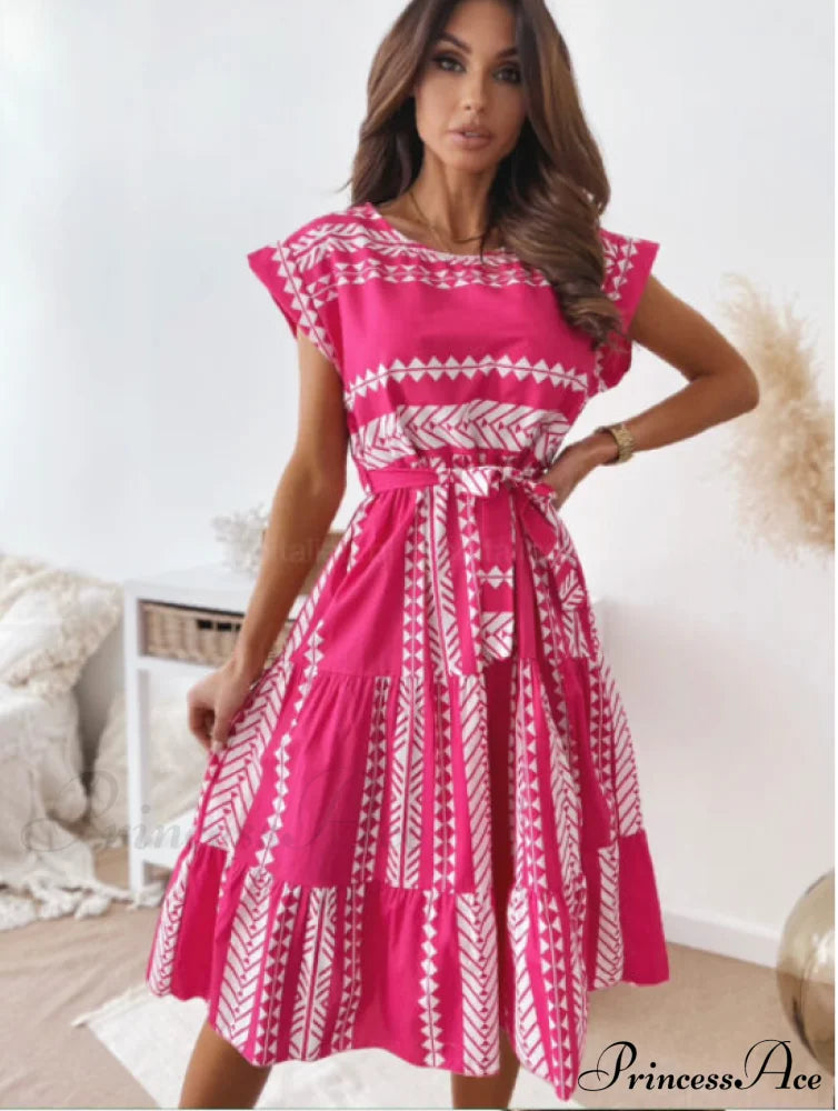 Gown Design Ruffle With Casual And Up Warm-Season Lace Belt S / Blue Dresses