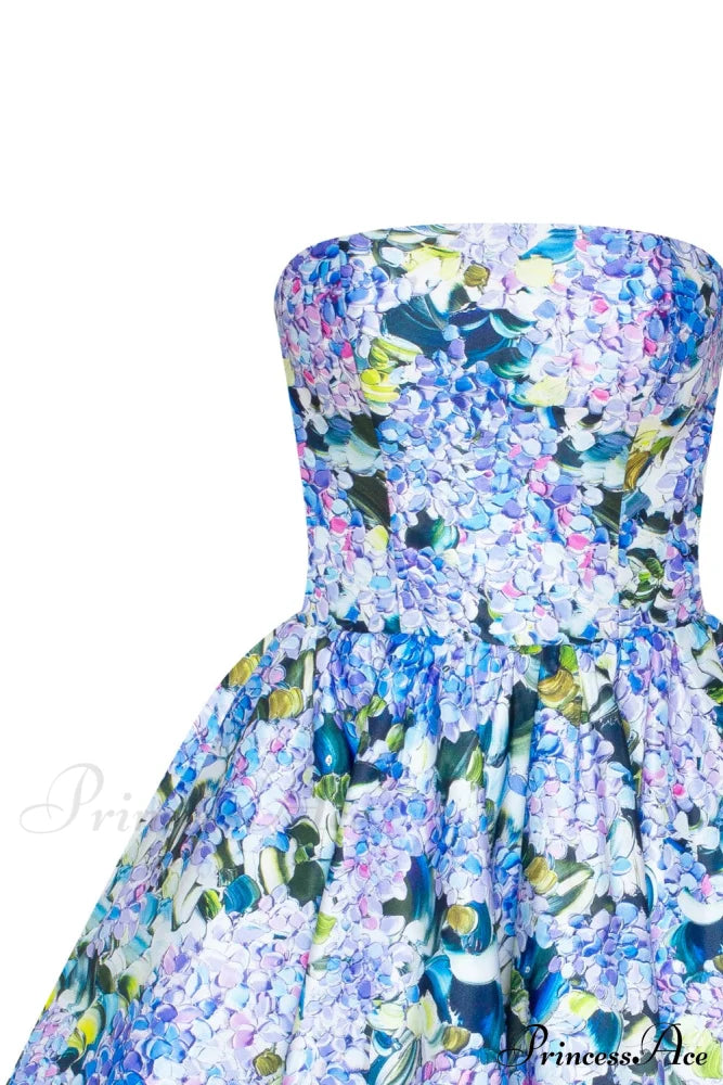 Hydrangea Corset Stylish Mini Dress