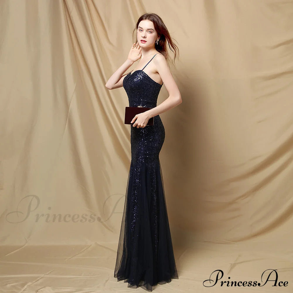 Jerry Sling-Mesh Stylish Fishtail Dress S.o. Long Dresses