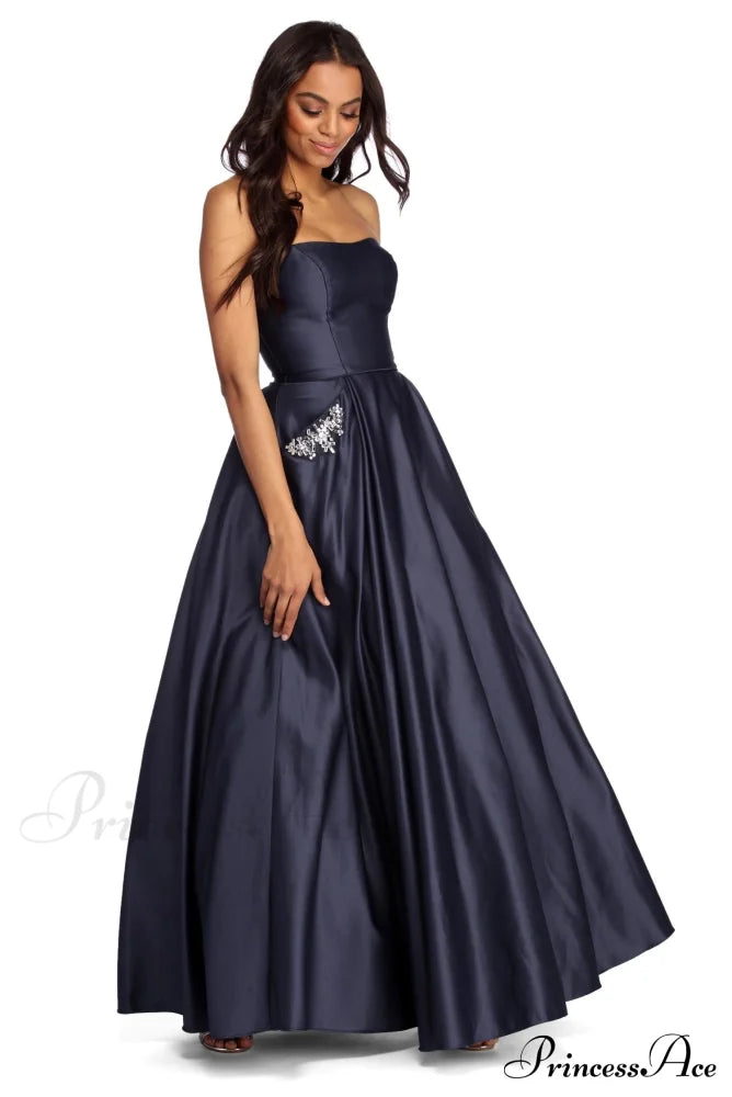 Josephine Formal Stylish Jewel Ball Gown S.o. Ballgowns