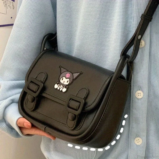 Kawaii Sanrio Kuromi Crossbody Shoulder Bag Kuromi / 19x13x8cm crossbody-250126
