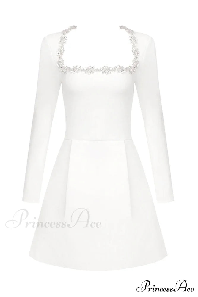 Kimberly Muse Stylish Diamond Dress Xs / White