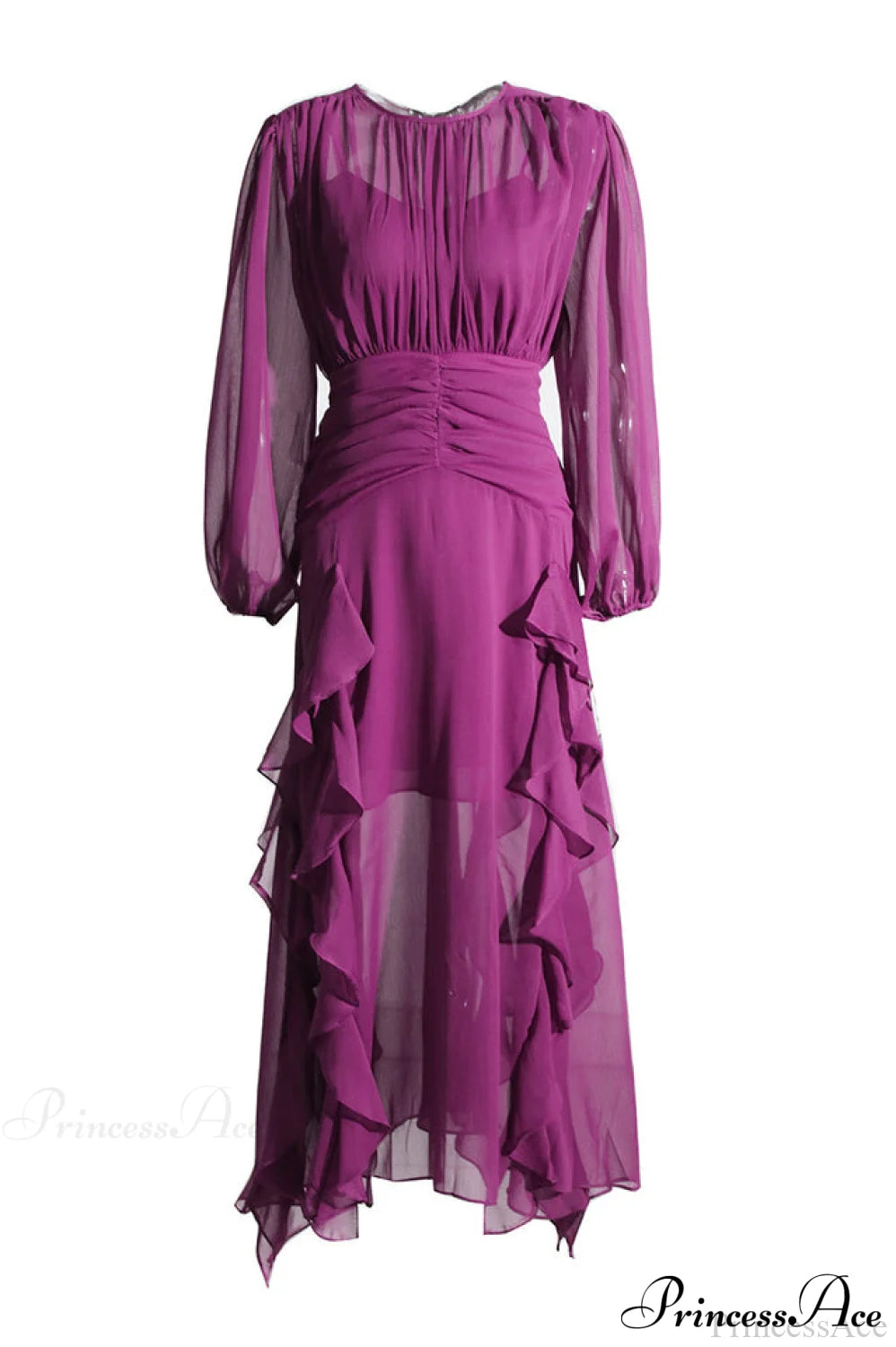 Leonie Ballon Stylish Sleeve Maxi Dress