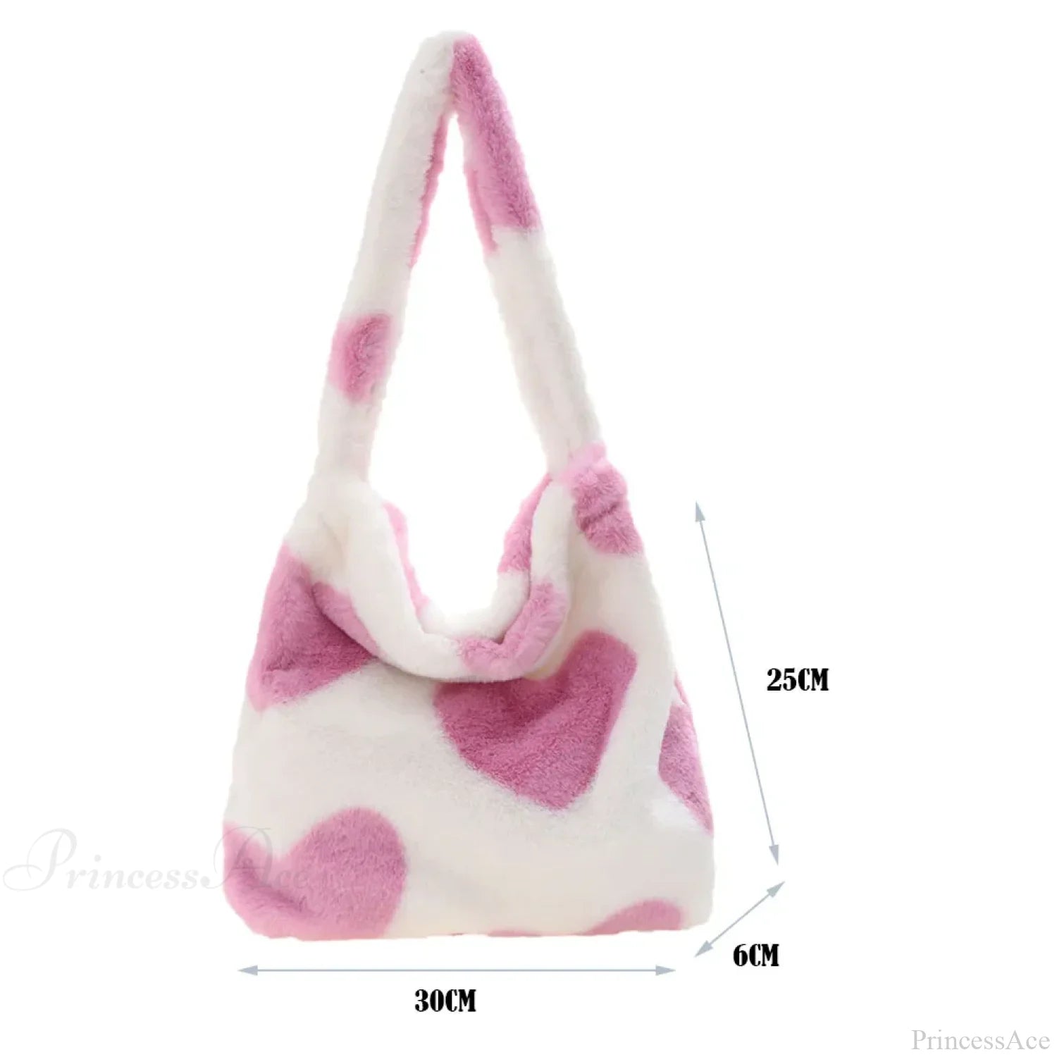 Leopard Love Heart Pattern Underarm Shoulder Bag shoulder-250126