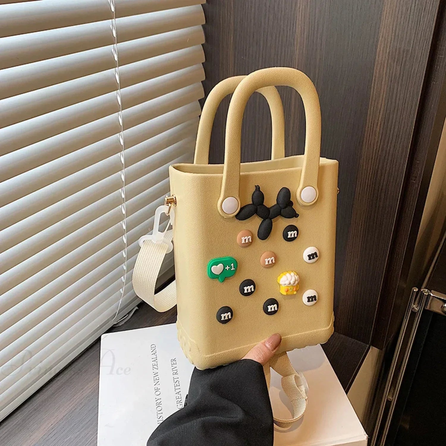 Lightweight Travel Beach Handbag Shoulder Bag for Women yellow1 / (20cm handbag-250126