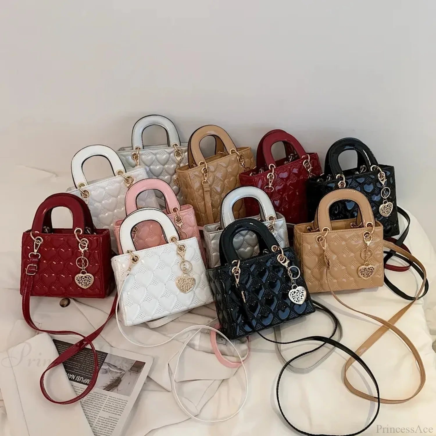 Luxury Quilted Square Handle Crossbody Handbag handbag-250126