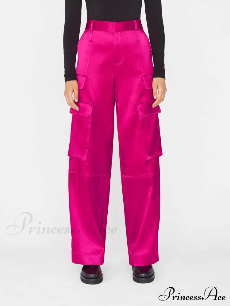 Magenta Blazer Stylish And Pants Set