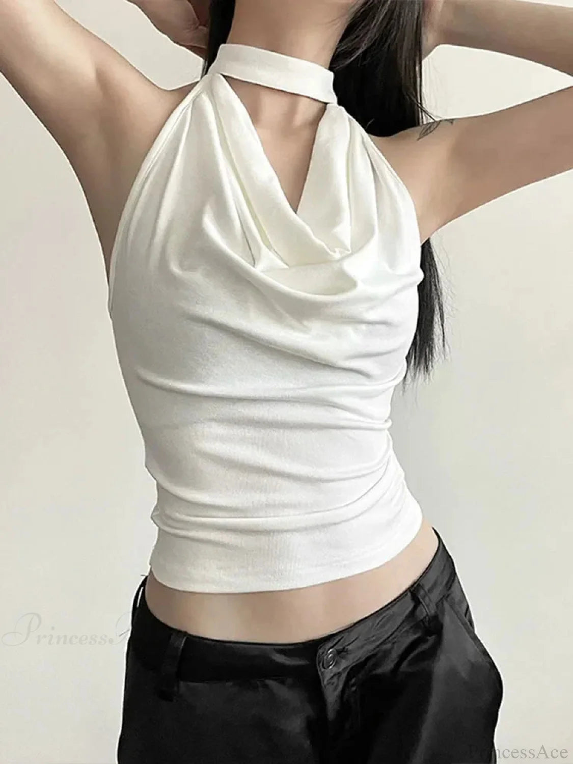 Main Street Crop Top WHITE / S