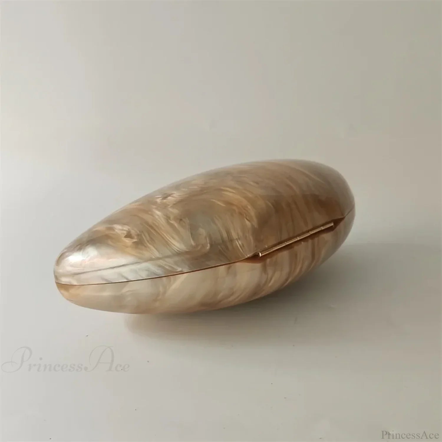 Pearl Brown Marble Acrylic Box Evening Clutch Bag clutchbag-250126