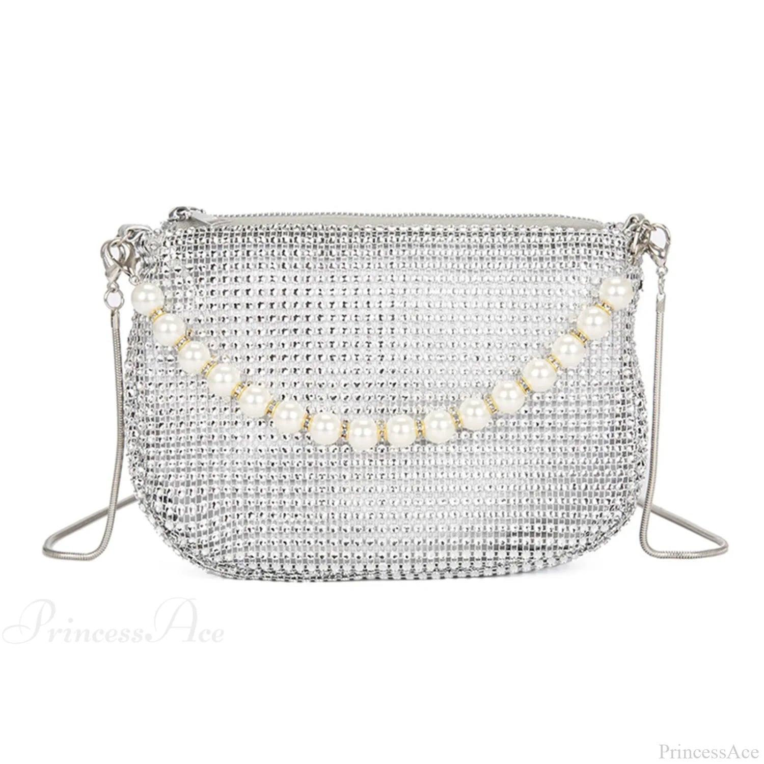 Pearl Rhinestone Delicate Shoulder Bag Party Handbag handbag-250126