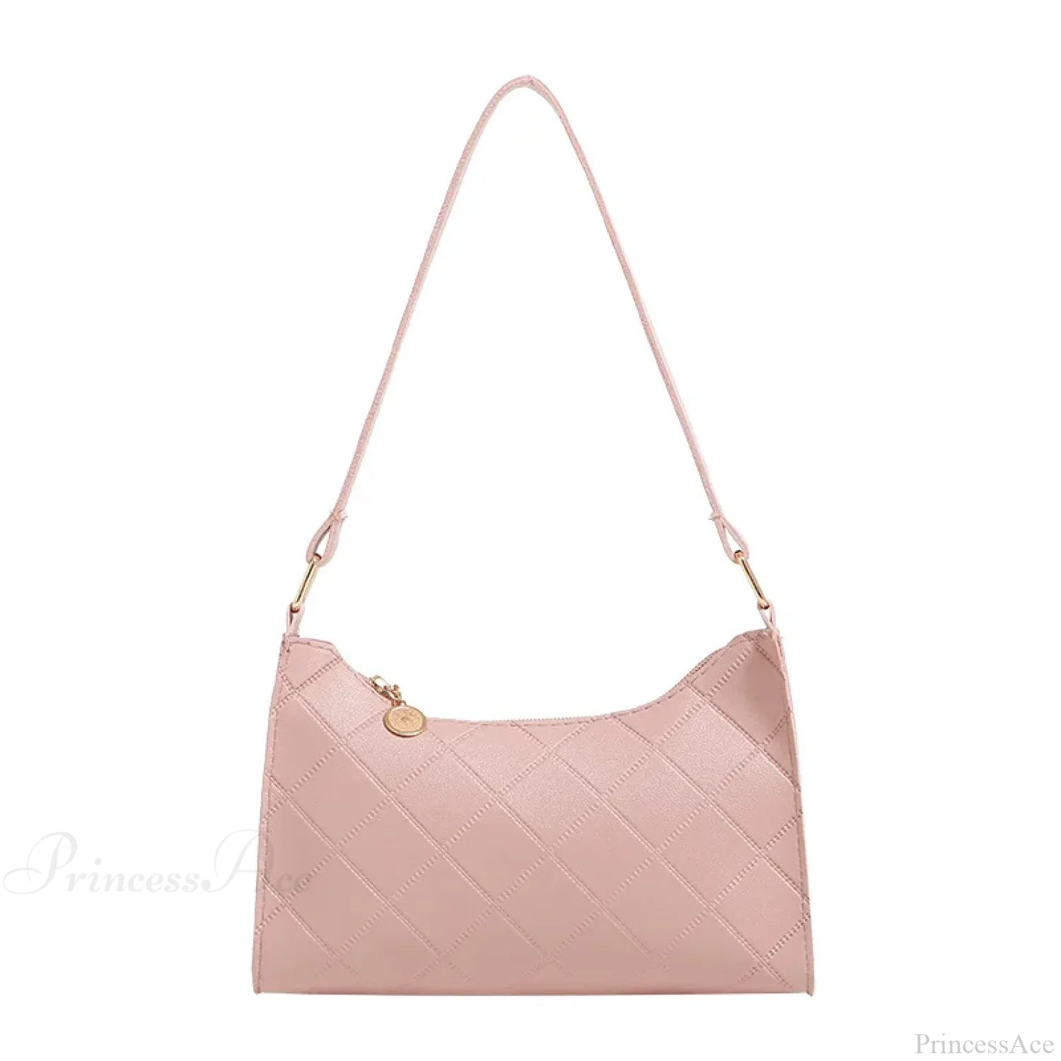PU Leather Shoulder Messenger Bag for Women Pink shoulder-250126