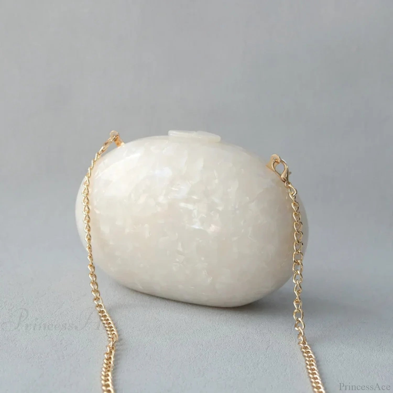 Round Acrylic Party Clutch Wristlet O Chain wristlet-250126