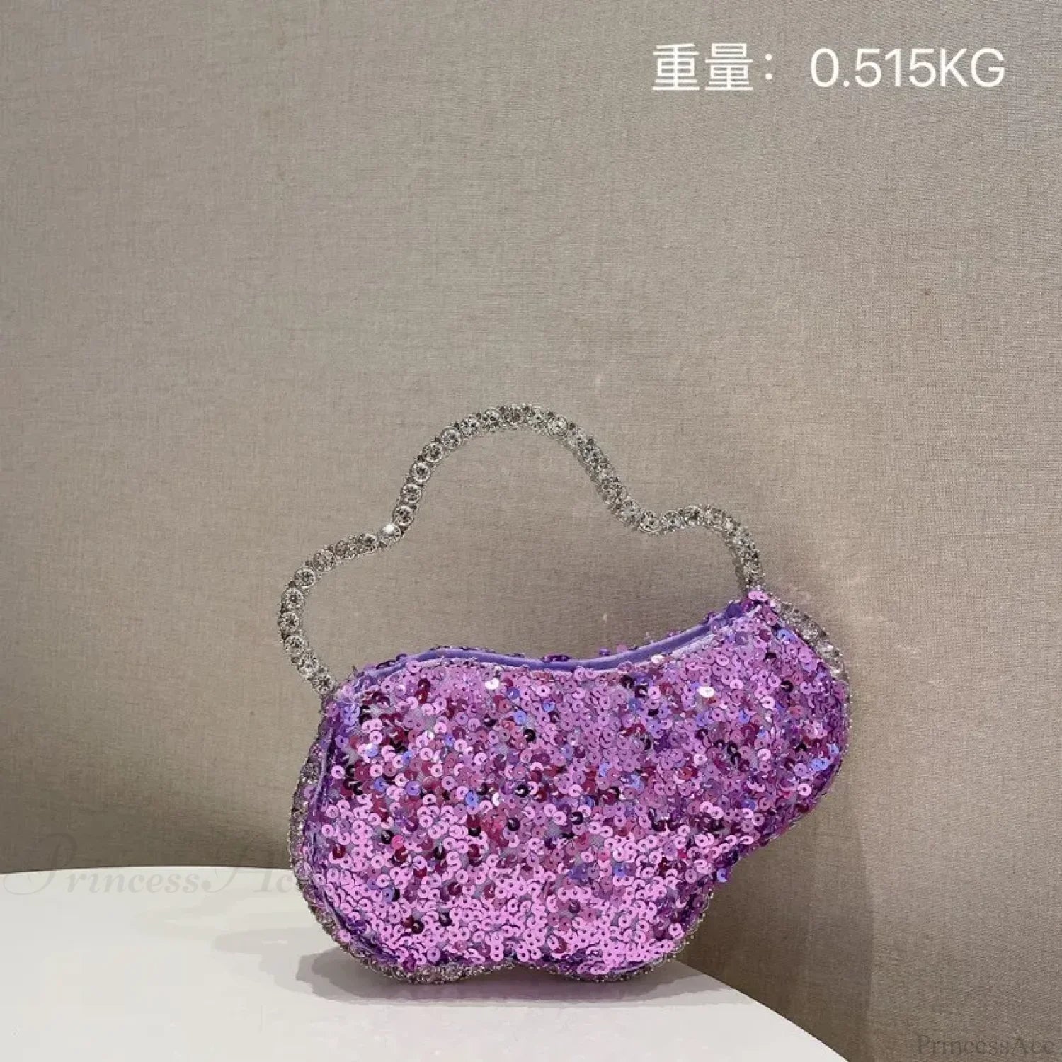 Sequin Diamond Cloud Shape Evening Wristlet color same picture3 wristlet-250126