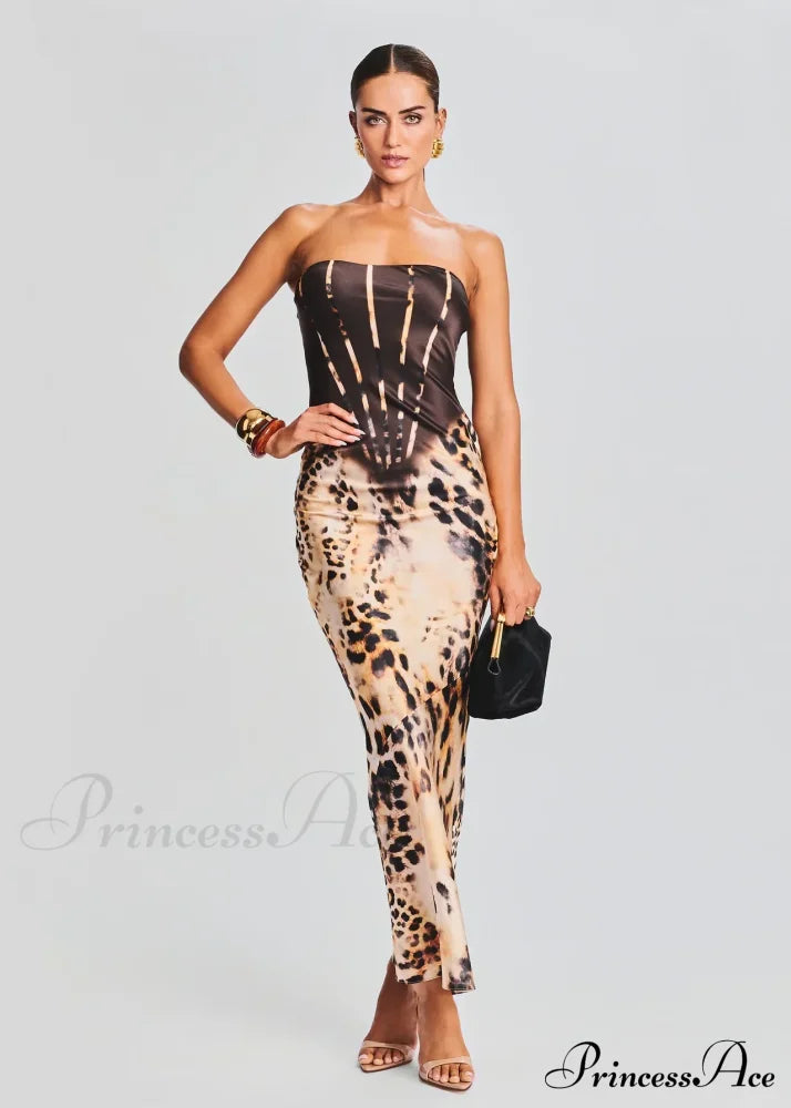 Shayna Elegant Silk Dress 30 Days / 0 Xs Brown