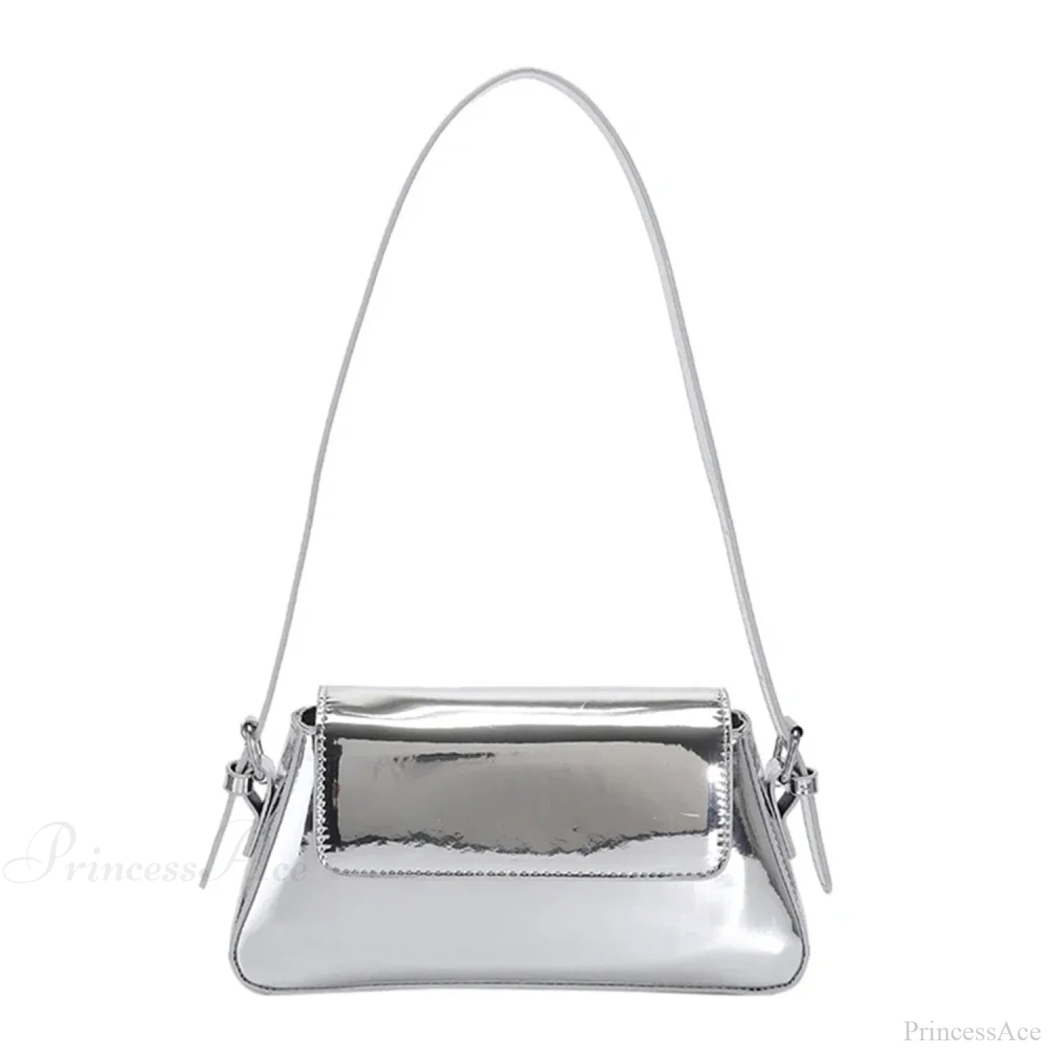Shiny Shoulder Chain Satchel Wedding Cocktail Clutch Bag Silver7 clutchbag-250126