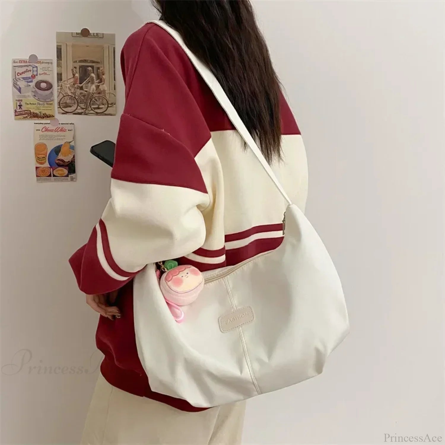 Simple College Style Nylon Large Crossbody crossbody-250126
