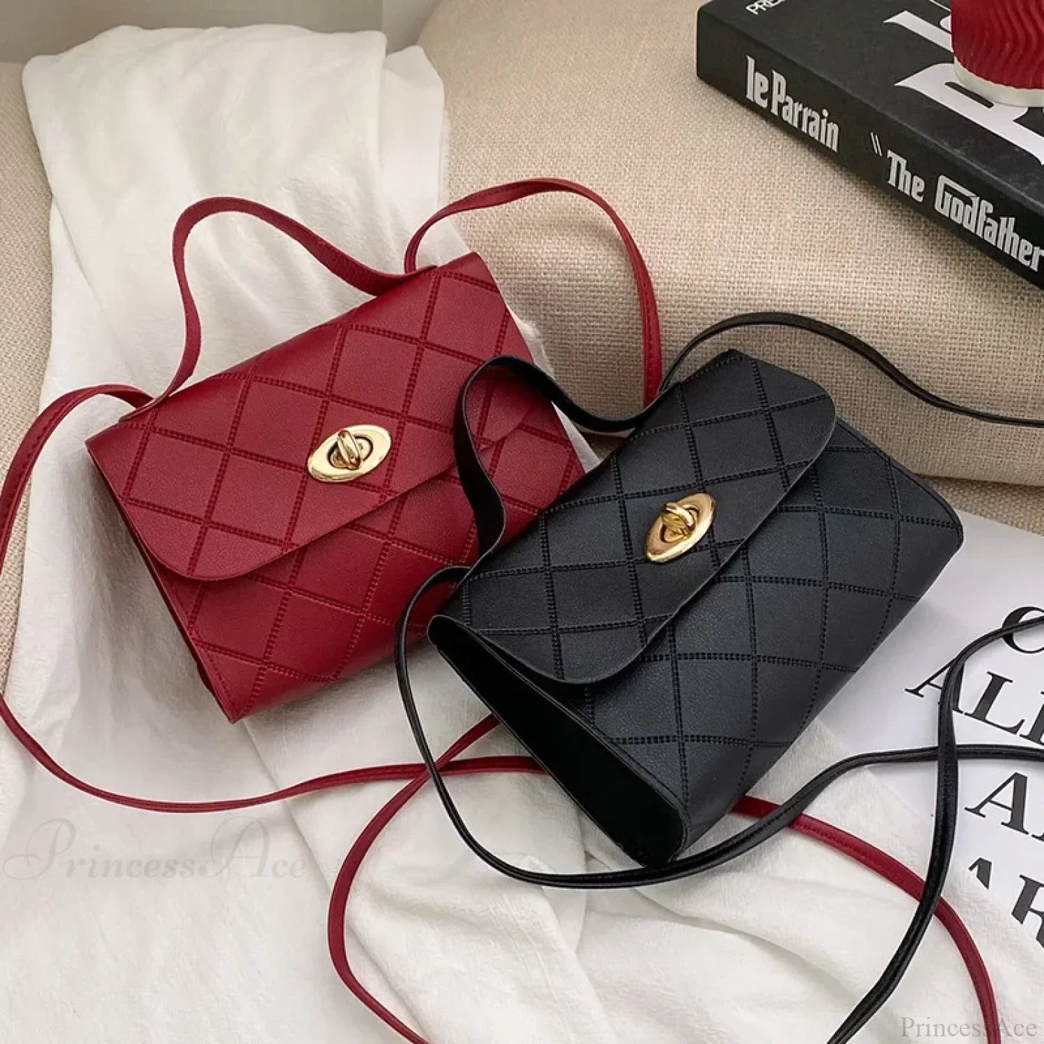 Simple PU Leather Mobile Phone Coin Crossbody Handbag handbag-250126