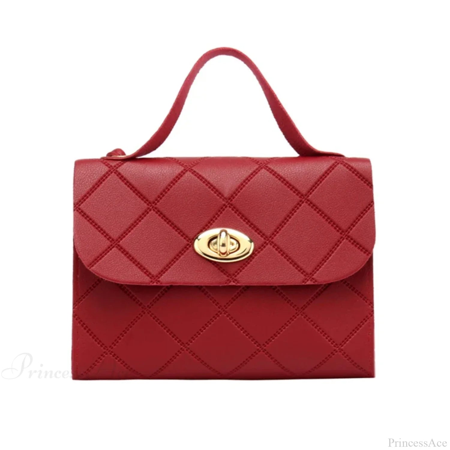 Small Trendy Messenger Female Crossbody Handbag Red handbag-250126