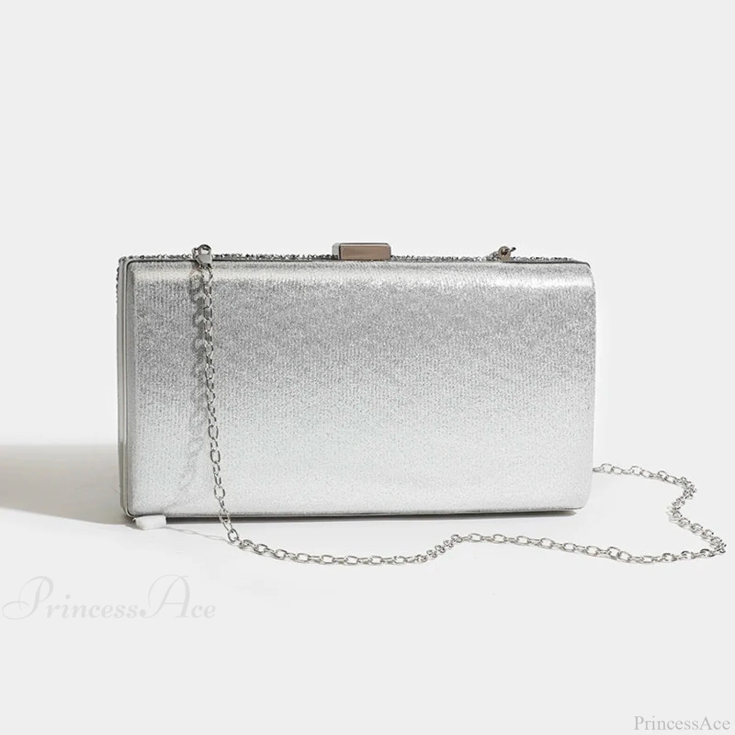 Square Bags Women’s Party Evening Clutch Bag SILVER / (20cm clutchbag-250126