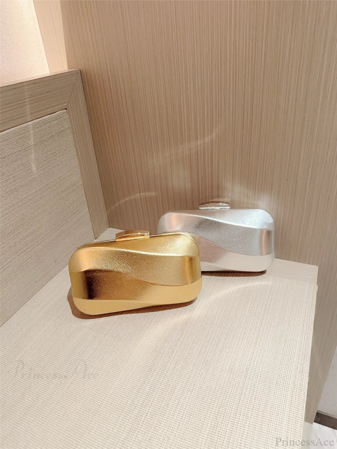 Textured Square Box Evening Wedding Clutch Bag clutchbag-250126