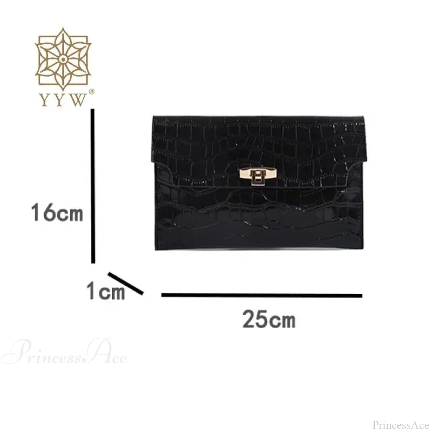 Thin Envelope Crocodile Pattern Wristlet wristlet-250126