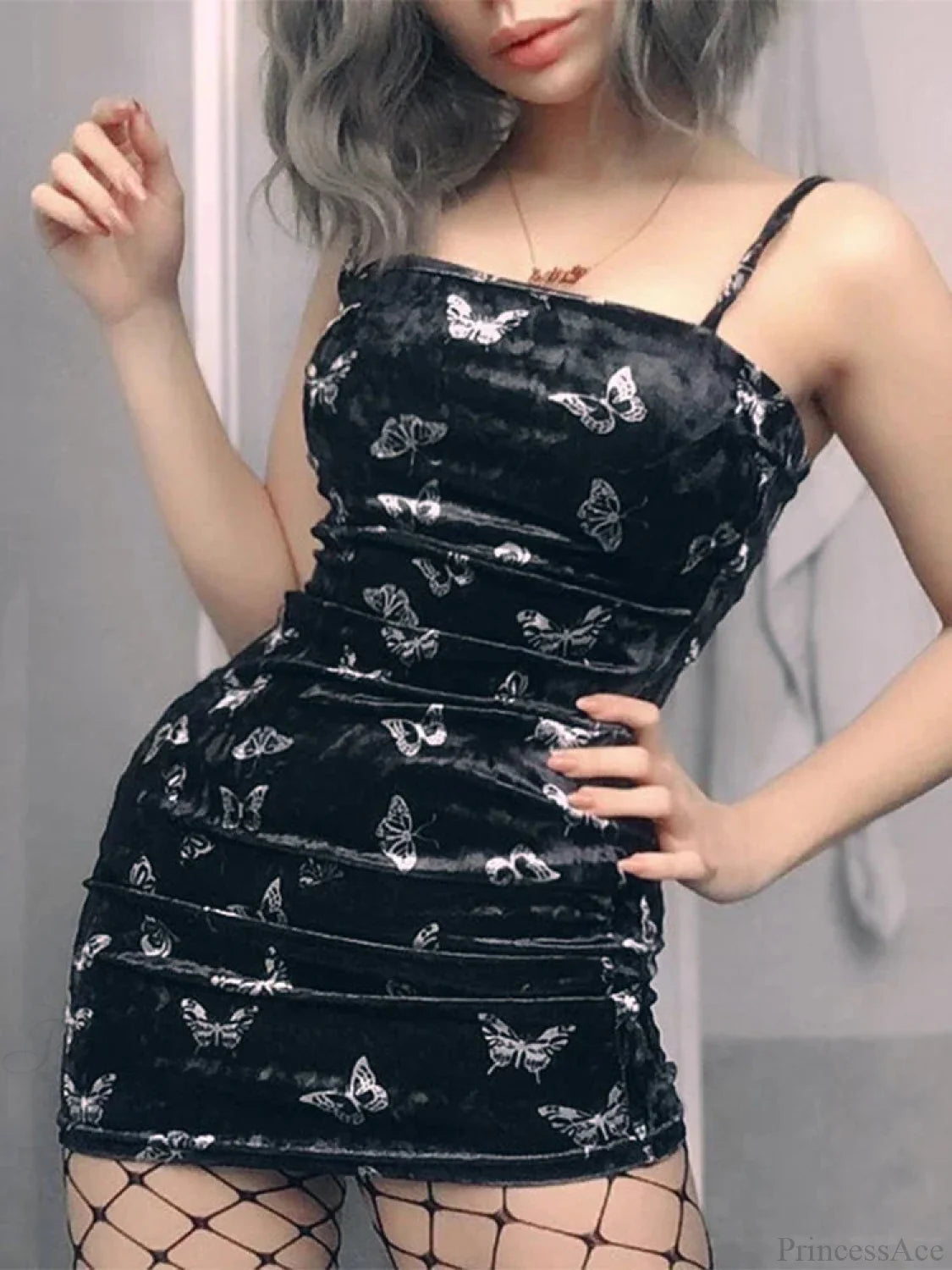 Thin Strap Backless Tiny Dress