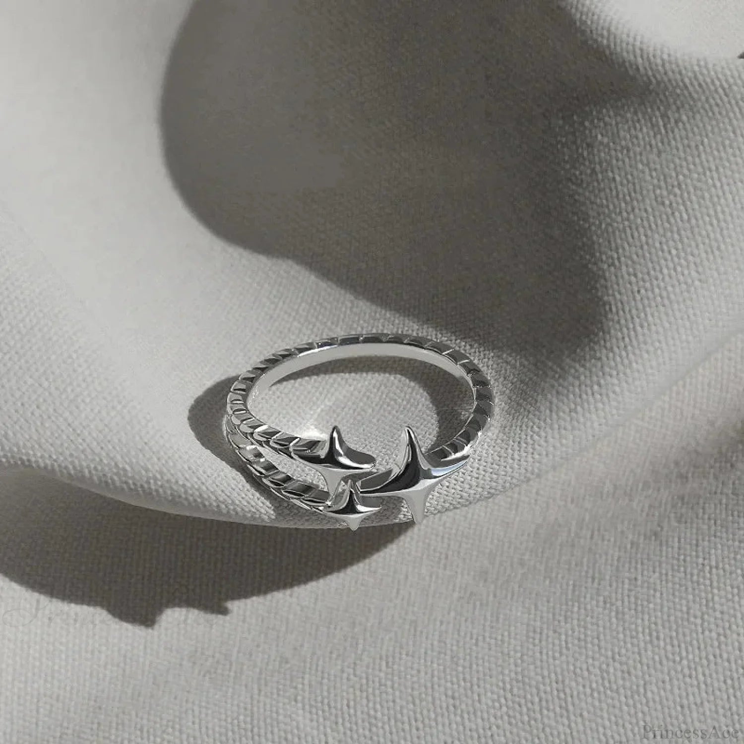 Unpredictable Cross Star Gothic Ring silver10