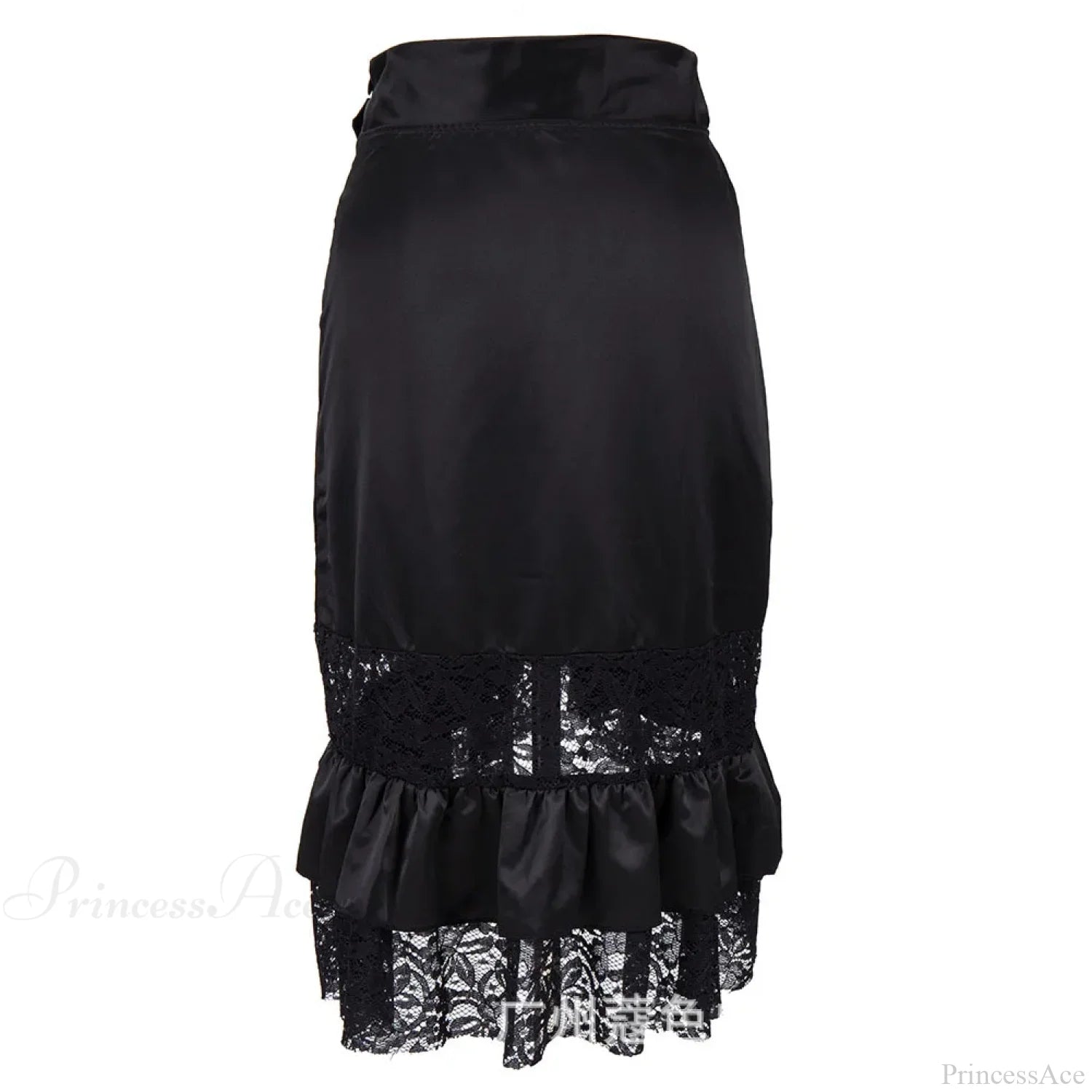 Victorian Satin Lace Floral Skirt