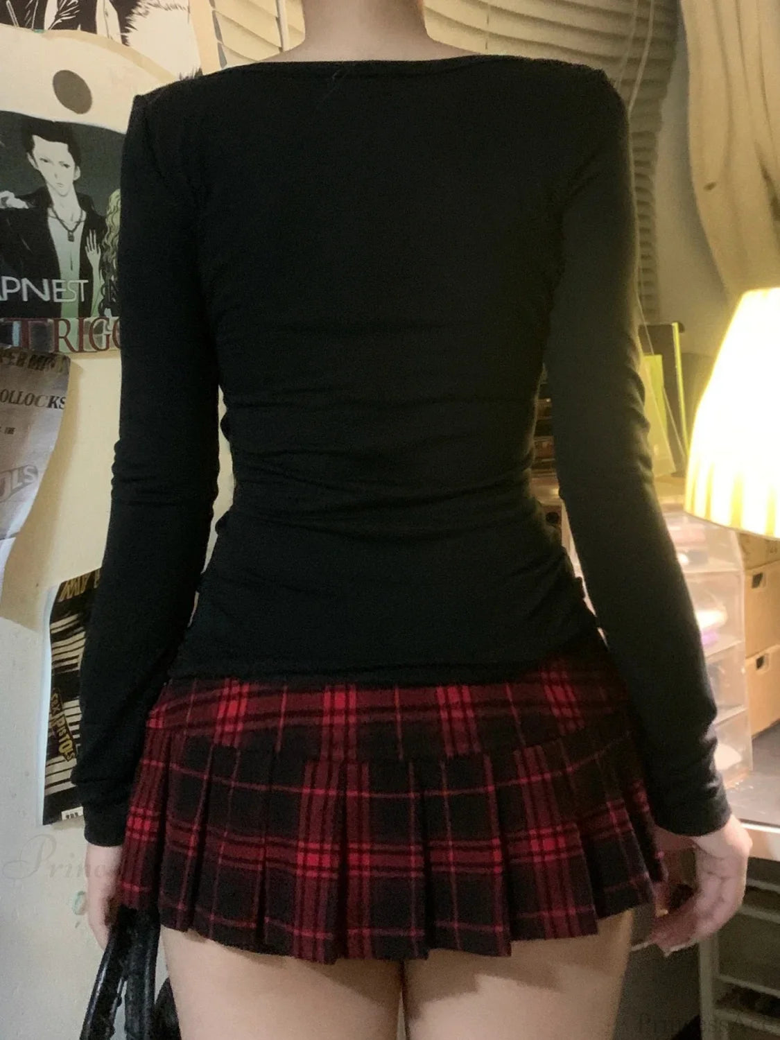 Vintage Lace Sleeve Knit Top