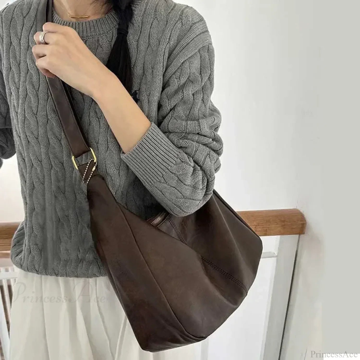 Weaving Straw Top-Handle Shoulder Bag shoulder-250126