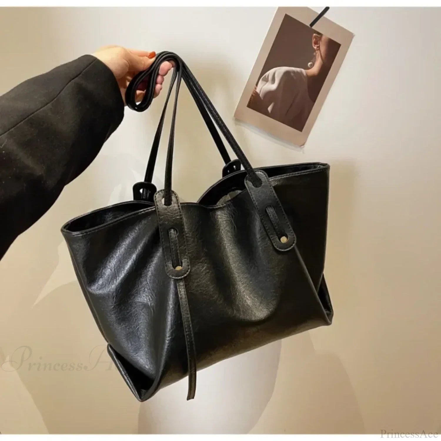 Winter Leather Tote Shoulder Bag for Women shoulder-250126