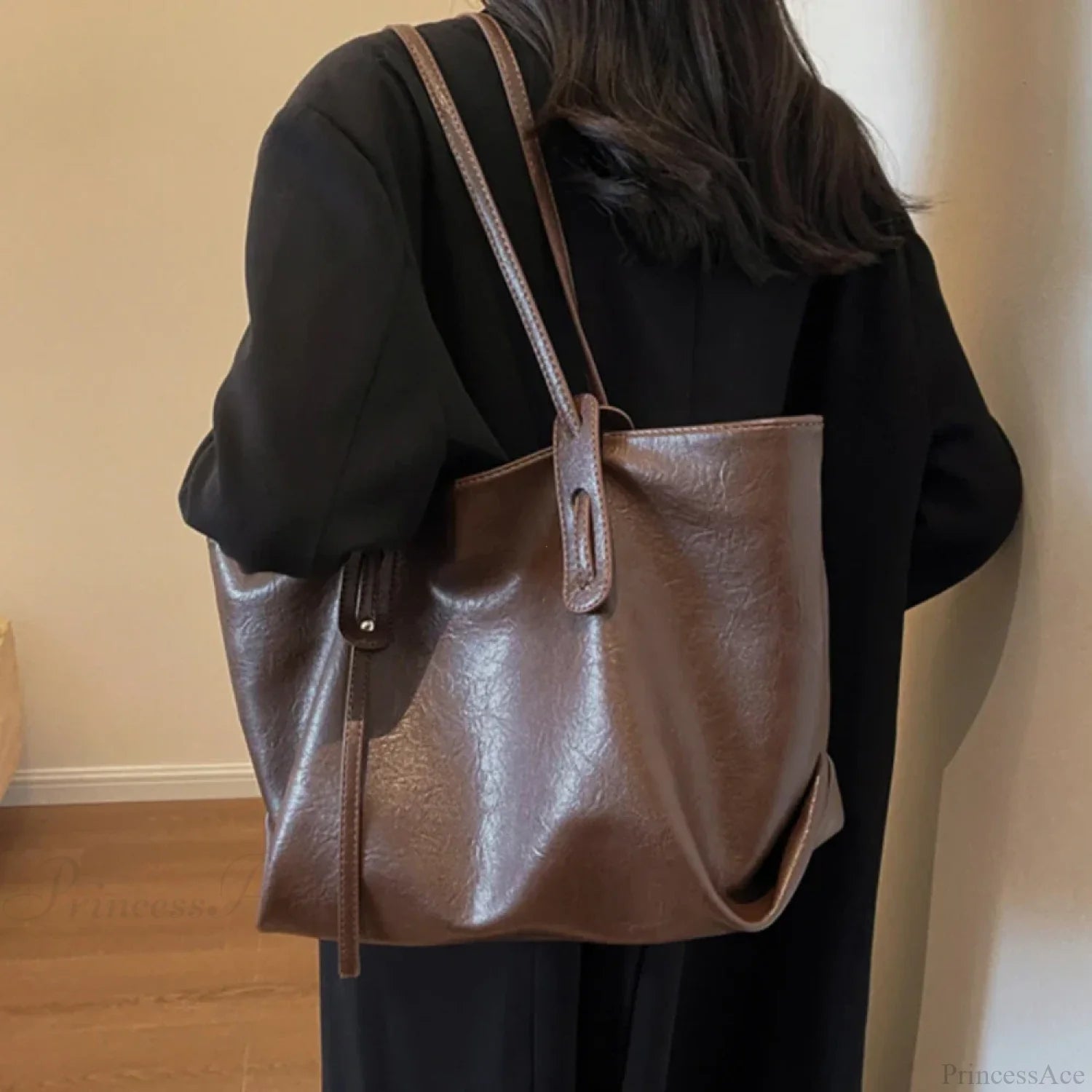 Winter Leather Tote Shoulder Bag for Women shoulder-250126